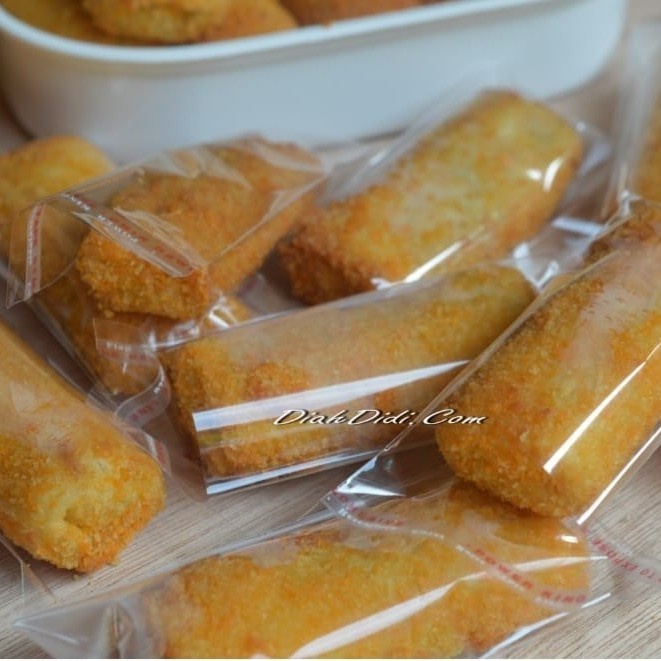 Plastik Opp Seal Atas buat RISOLES uk 7 x 18 cm