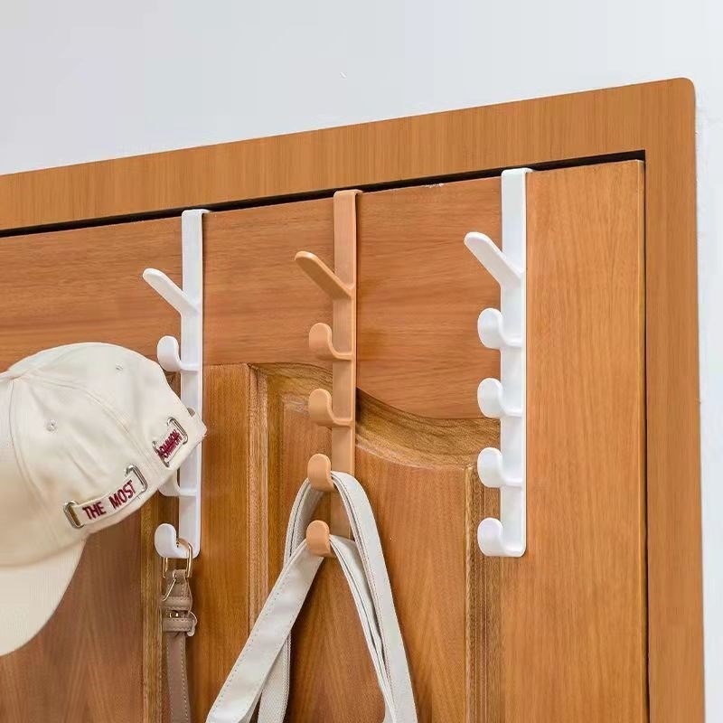 [Unggulan] Serba Serbi Hemat Tempat Finishing Rak Pintu Kamar Belakang Gantung Hook Payung Gantungan Peralatan Dapur Lemari Tahan Lama Organize Holder Powerfull Load Clothes Hat Rack