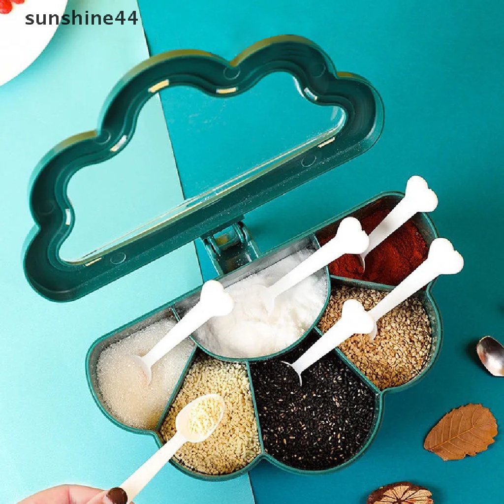 Sunshine Kotak Bumbu Merica Gula Mangkok Spice Shaker Storage Jar Wadah Gadget ID