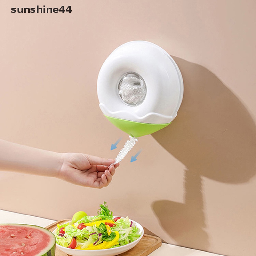 Sunshine Gantungan Dinding Cling Bag Organizer Disposable Cling Film Cover Kantong Sampah Box ID