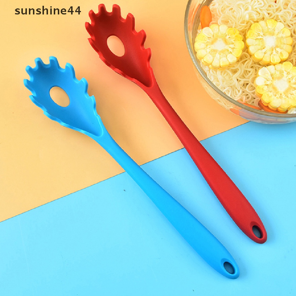 Sunshine 1Pc Sendok Mie Pasta Silikon Sendok Pasta Colander Noodle Paychecks Ladle ID