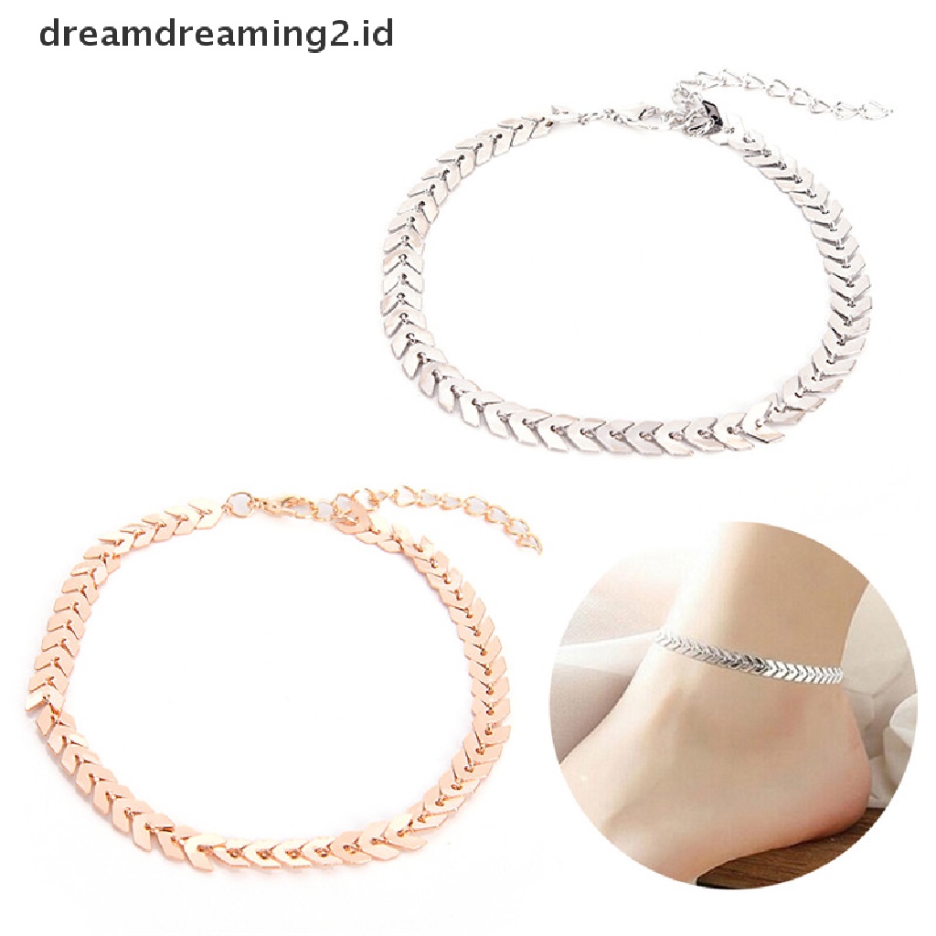 (Hot) Hot Sale Boho Wanita Sexy Barefoot Arrow Ankle Chain Anklet Bracelet Perhiasan Kaki Pantai//