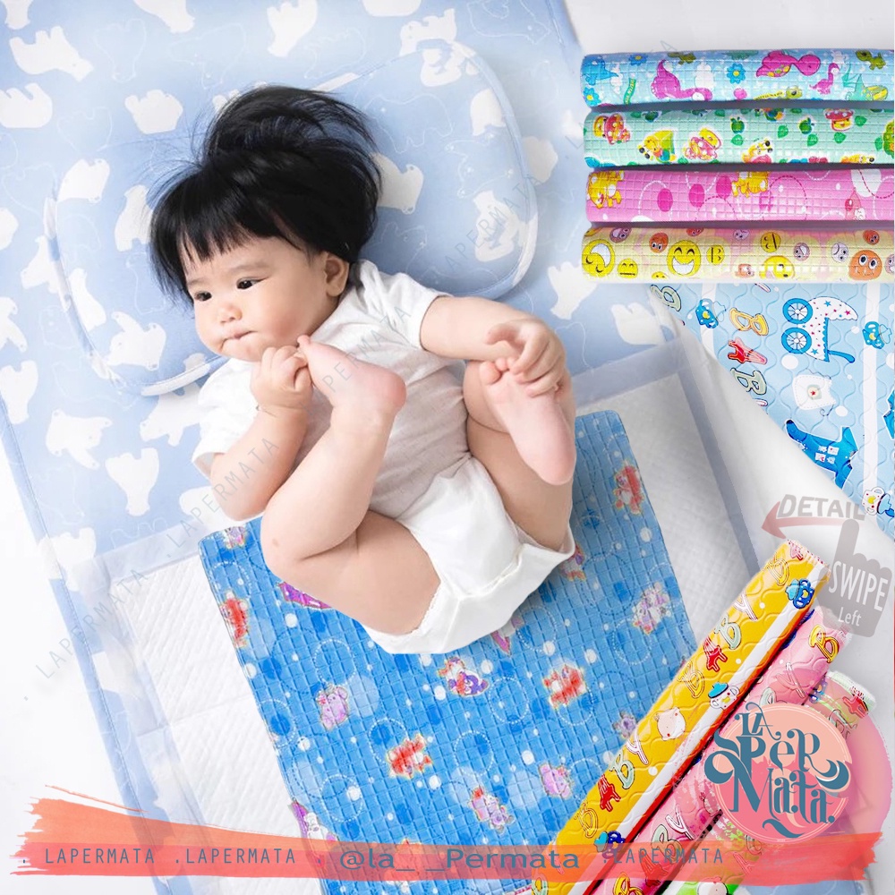 Perlak Bayi Karet / Vinyl Alas Ganti Popok Bayi / Newborn - LPM Shop