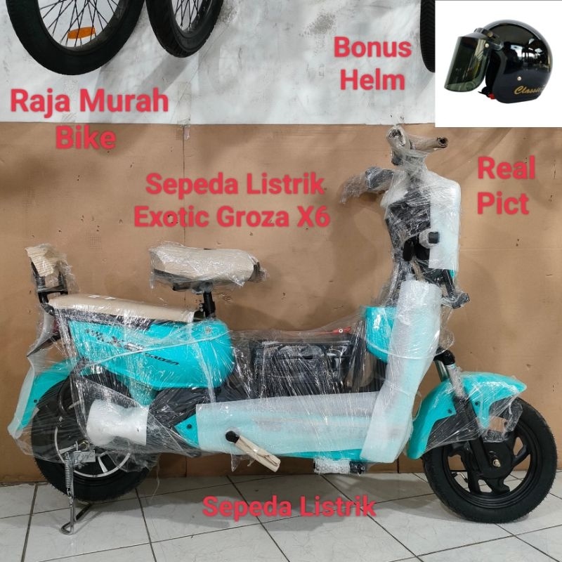 Sepeda Listrik Exotic Groza X6 Bergaransi Resmi Sepeda Listrik E-Bike Exotic Groza X6 Sepeda Listrik