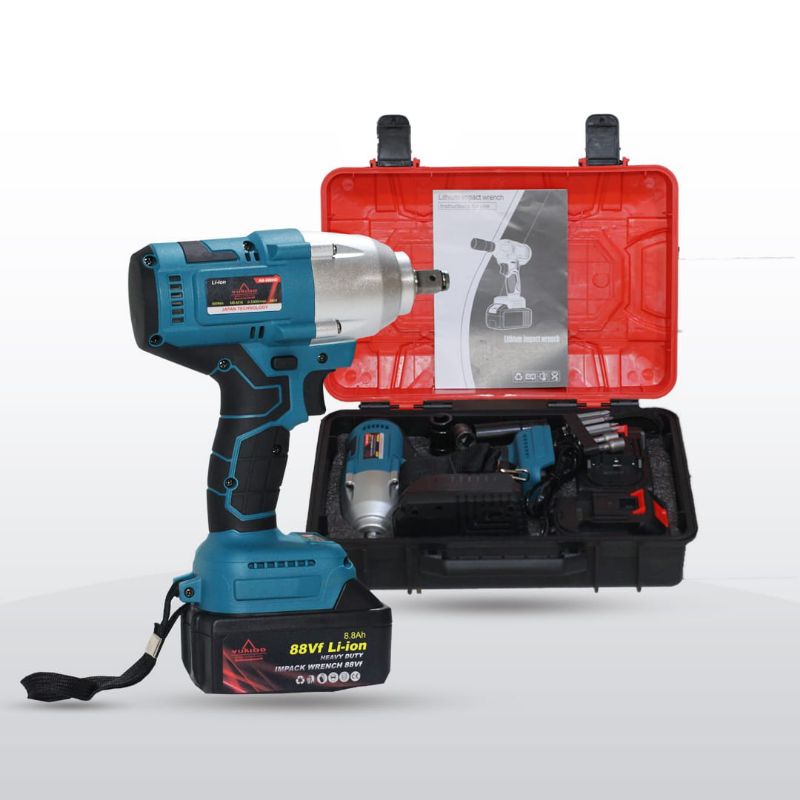 PROMO!!!! MESIN BOR CORDLESS 88VOLT YUKIDO IMPACT WRENCH 88V power tools Buka Baut Cordless impact wrench Brushless 88V 1&amp;2 Baterai / Impact batre / Impact JLD / Impact  / Impact Batterai