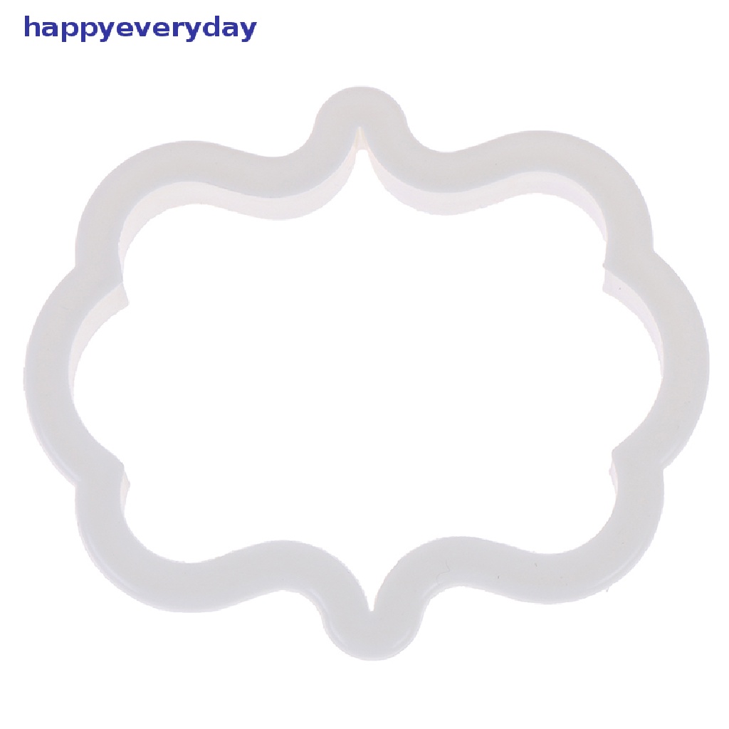 [happy] 4pcs vintage plaque frame cookie cutter set Pemotong Biskuit Plastik Alat Kue [ID]