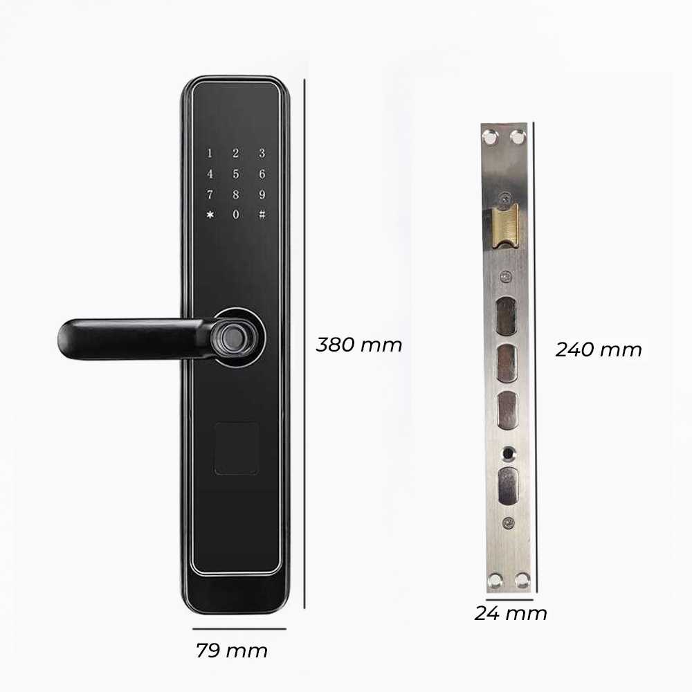 Ximiir Smart Door Lock Password Fingerprint Card - XR24 ( Al-Yusi )