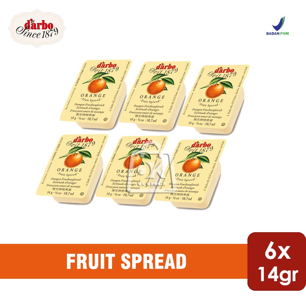

Darbo Fruit Spread / Selai Darbo / Olesan Buah (6pcs x14gr)