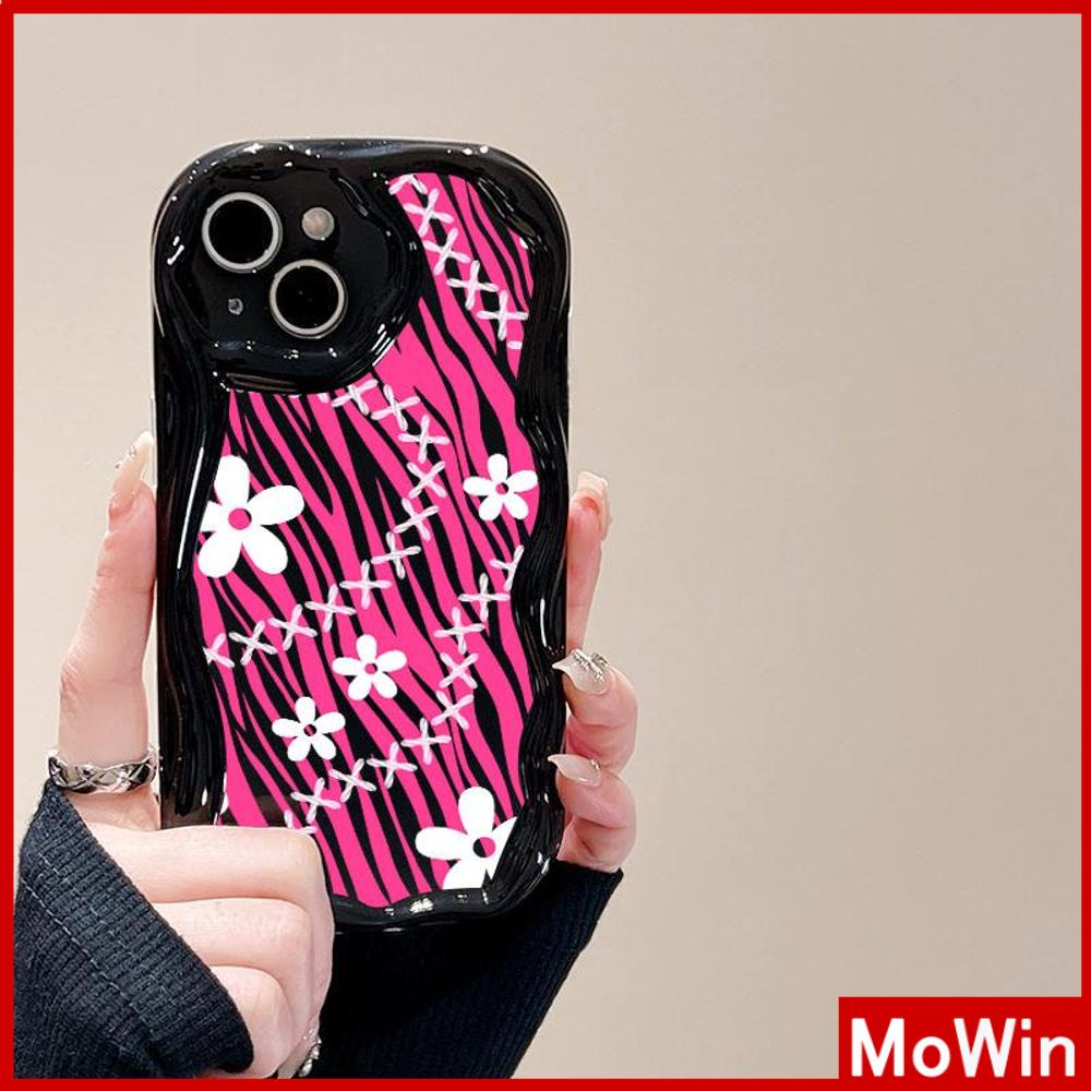 For iPhone 14 Pro Max iPhone Case 3D Curved Edge Wave Glossy Black TPU Airbag Shockproof Camera Cover colored flower Compatible with iPhone 13 Pro max 12 Pro Max 11 xr xs max 7Plus
