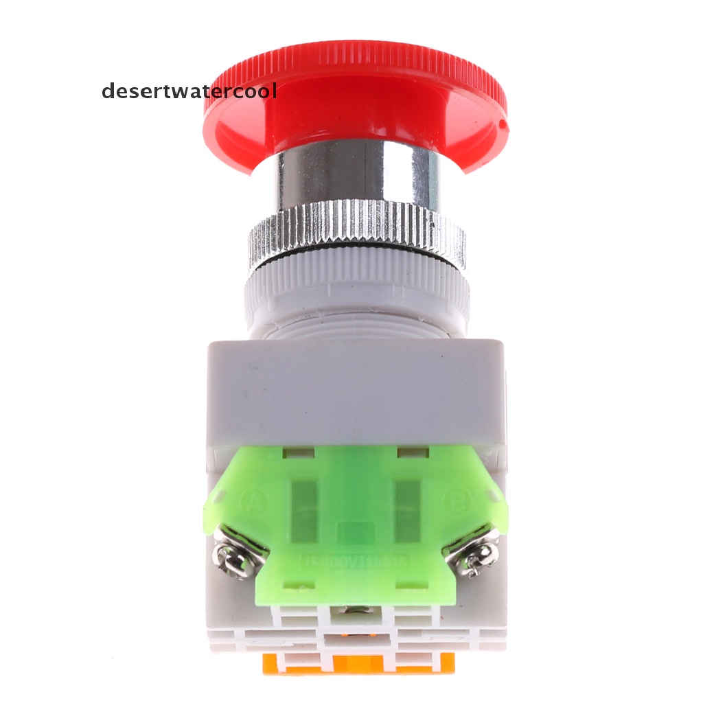 Deid Tutup Jamur Merah 1NO 1NC DPST Emergency Stop Push Button Switch AC 660V 10A Martijn