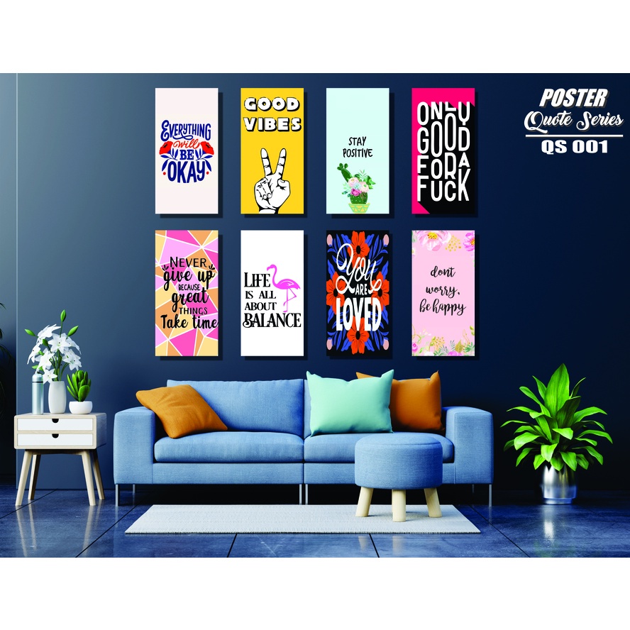 48 Desain Wall Decor Quotes Series v1 CorelDraw v17