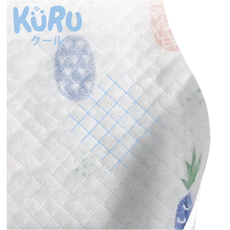 KURU Premium Disposable Bib - Celemek Anak Bayi Sekali Pakai Baby Bibs Apron