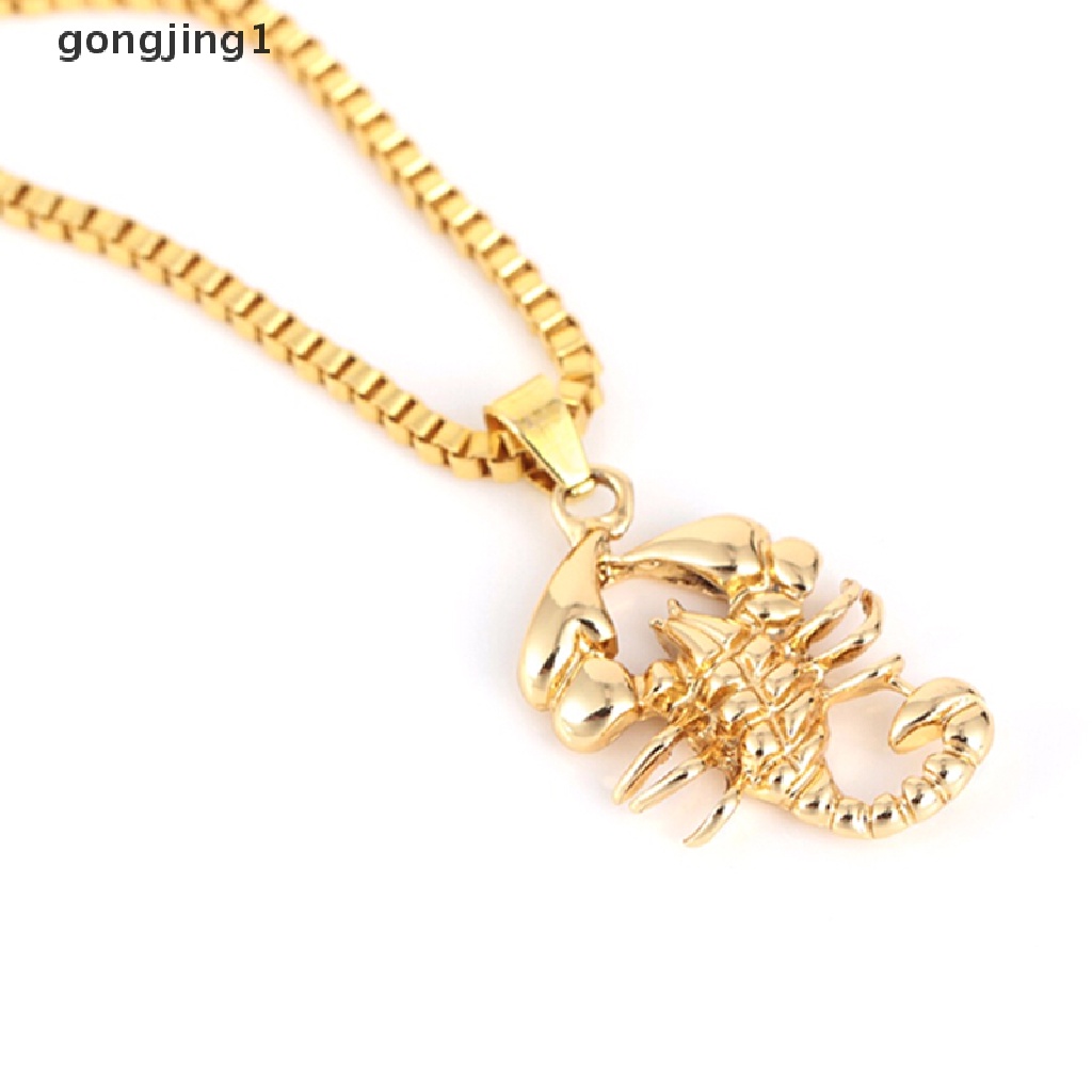 Ggg Fashion Hip Hop Pria Scorpio Rantai Panjang Sweater Kalung Punk Rock Perhiasan Hadiah ID