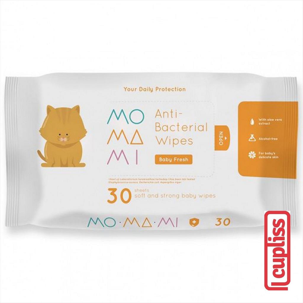 MoMaMi Anti bacterial Wipes Tisue Basah Bayi 121675 Antibacterial