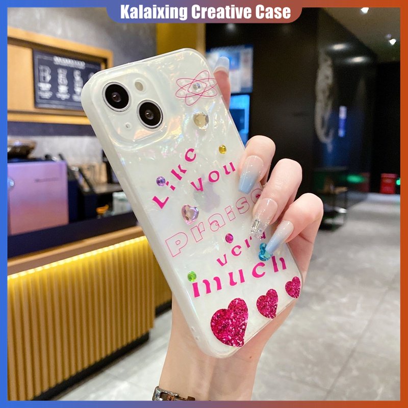 Casing Cangkang Bersinar Untuk Samsung S21 S22 S23 Plus Ultra Z Flip3 Z Flip4 Soft Case Dengan Motif Sapi Dan Soft Case Motif Love