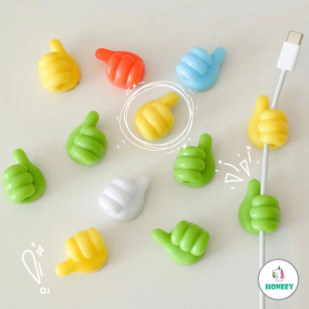 Klip Holder Organizer Kabel Multifungsi Kait Jempol Kawat Kait Dinding Gantungan Penyimpanan Tempat Kabel Earphone Mouse Mobil Rumah