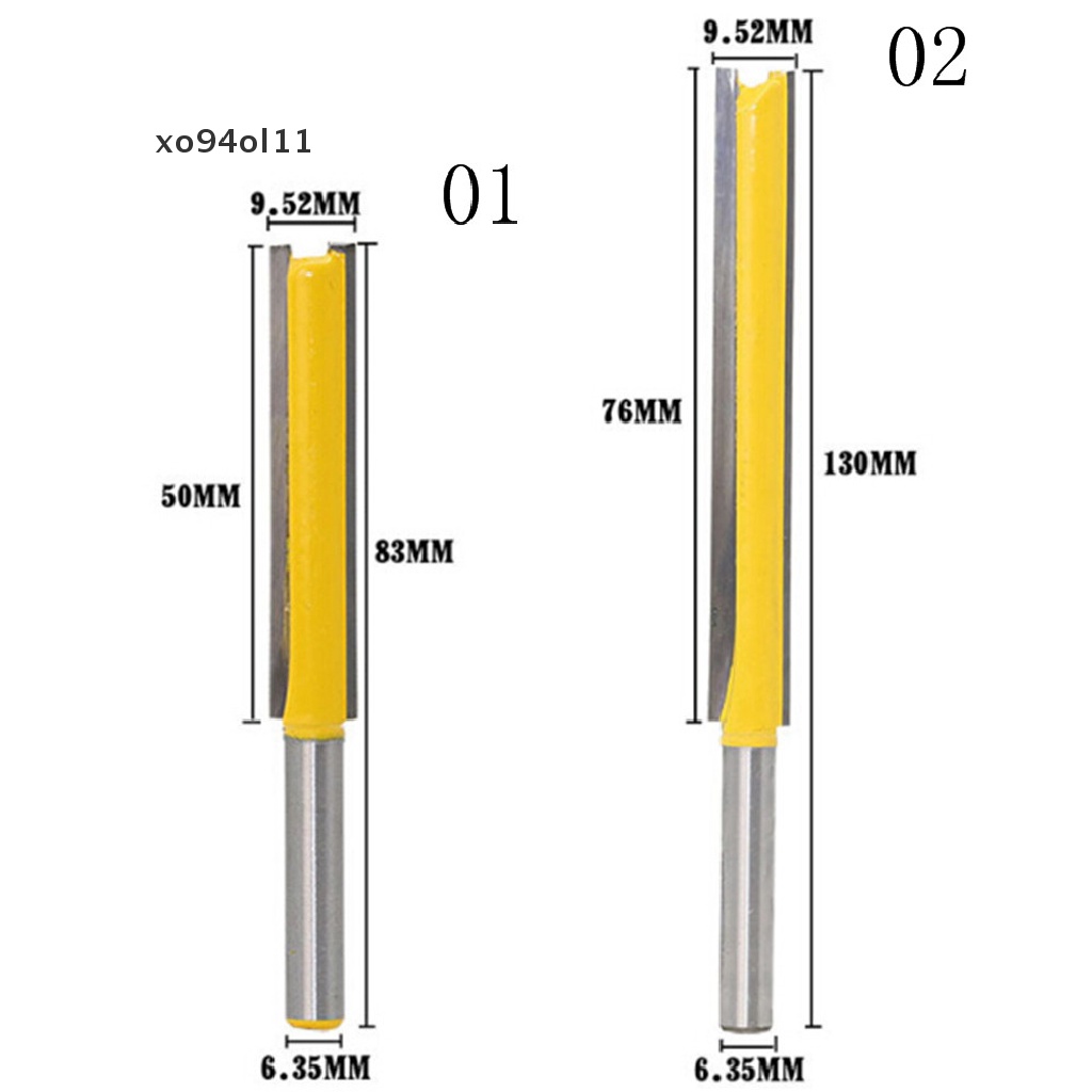 Xo 1pc Bit Router Lis Flush Extra Panjang - Alat Potong Hank 1per4 &quot;50/76mm OL