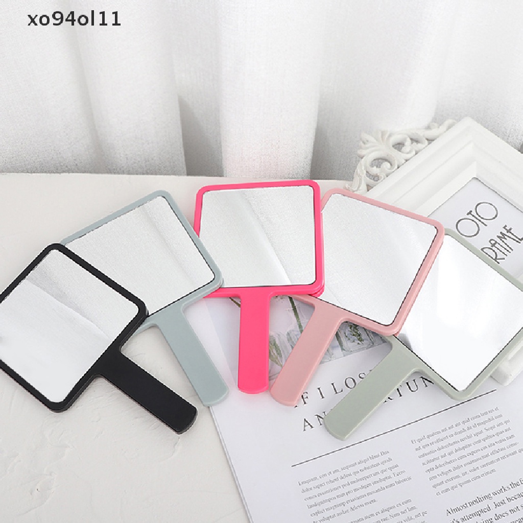 Xo Handle Mirror Kaca Rias Persegi Kaca Rias Genggam Hand Mirror Makeup OL