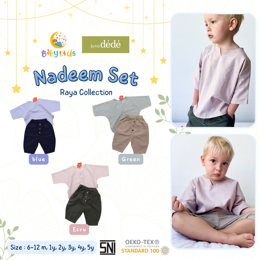 lovedede - Nadeem Set (Setelan / Baju Koko Anak)