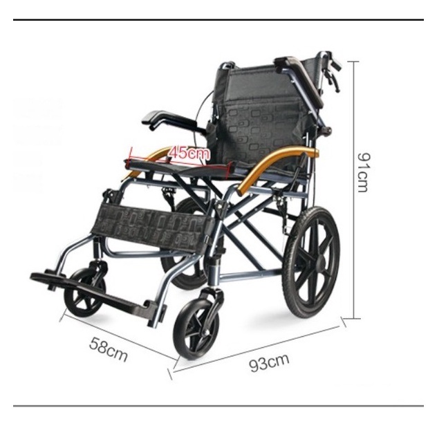 Highline Kursi Roda Lipat Portable Wheelchair Kursi Roda Medis