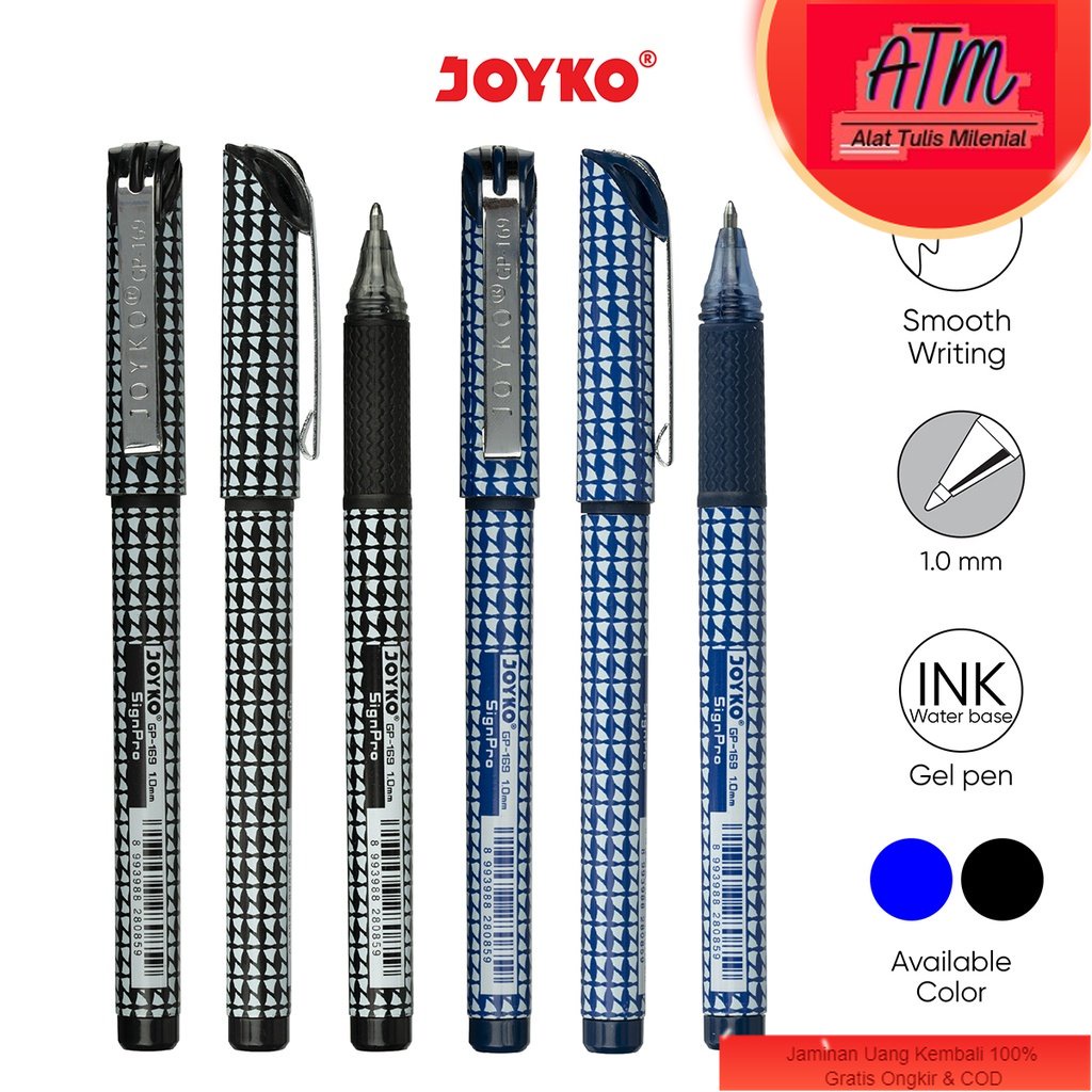 

Gel Pen Pulpen Pena Jel Joyko GP-169 Sign Pro 1.0 mm