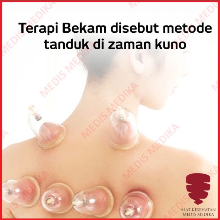 Kop Angin Hwato Isi 12 Alat Bekam PVC Cup Alat Bantu Bekam Modern Vacuum Cupping Kit Terapi Badan isi12