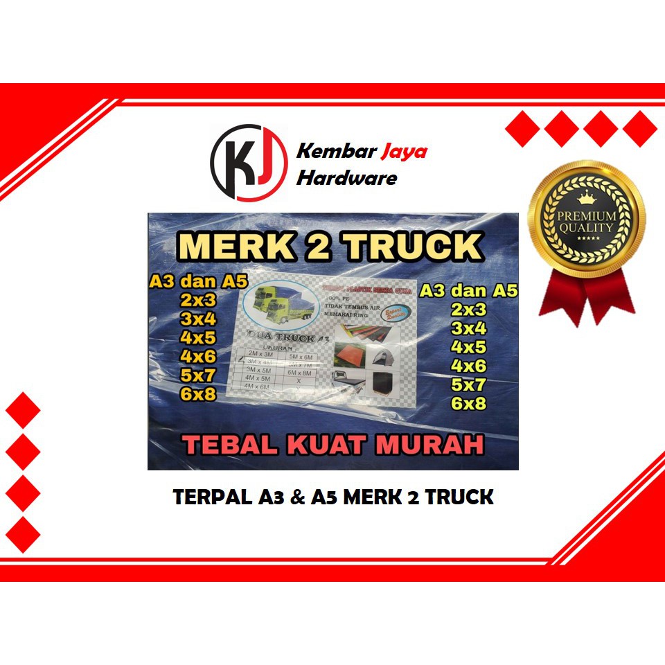 TERPAL A5 4x6 MERK 2 TRUCK MURAH TEBAL KUAT TAHAN LAMA ANTI PANAS DAN TAHAN AIR TERPAL KOLAM IKAN