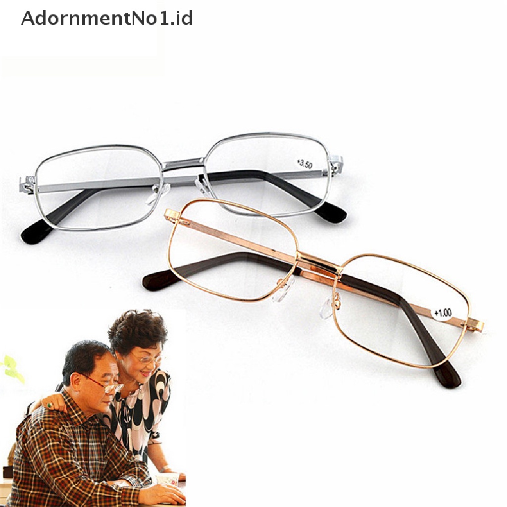 [AdornmentNo1] Kacamata Baca Anti Lelah Metal Eyewear Eyeglasses+1.0 Sampai 4.0 Diopter New [ID]