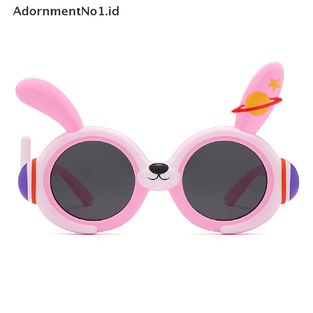 [AdornmentNo1] Kartun Anak Terpolarisasi Kacamata Hitam Kelinci Tahun Kacamata Mainan Bayi Lembut Silicone Sunglasses [ID]