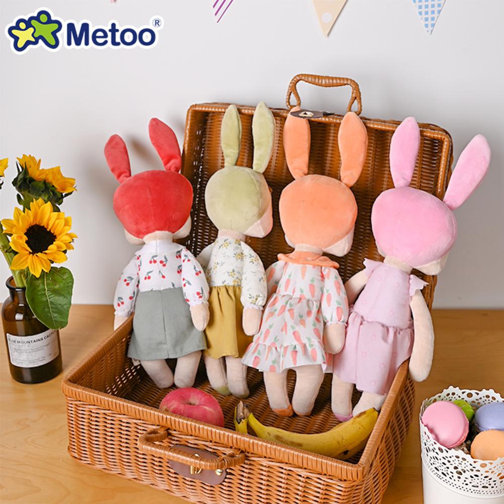 Timekey Metoo Angela Pastoral Gaya Boneka Mainan Mewah Untuk Anak Perempuan Bayi Ulang Tahun Lucu Princes Doll Dengan Dress Stuffed Toys Untuk Anak B1D8