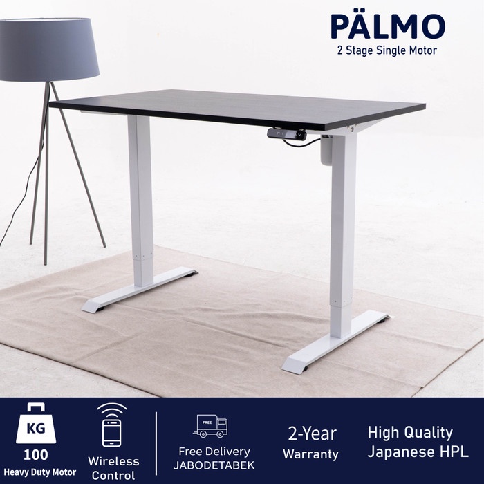 Palmo Single Motor Standing Desk / Adjustable Desk / Electric Desk