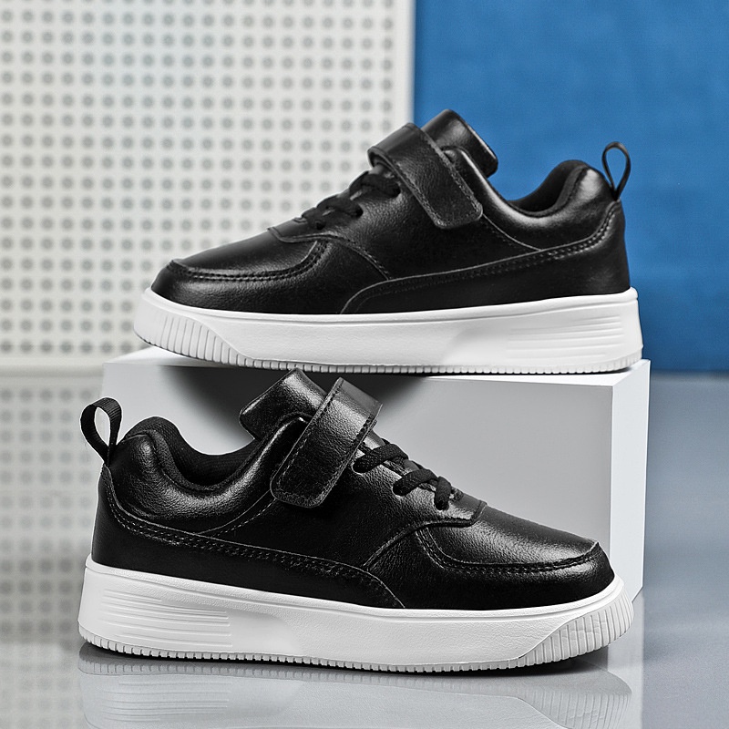 GLORYKIDZ SH2309 Sepatu Sekolah Hitam Anak TK SD SMP SMA Sepatu Kets SCHOOL Hitam Sekolah Anak 3 Tahun - 15 Tahun Sepatu Kets Anak Sepatu Sneakers Anak Import Size 26-39