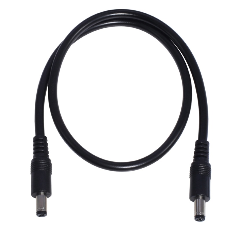 Cre Kabel Power Supply DC Double Male End 5.5 x 2.1mm Male to 5.5 x 2.1mm Male Konektor Adaptor CCTV Cord Wire Untuk Rout