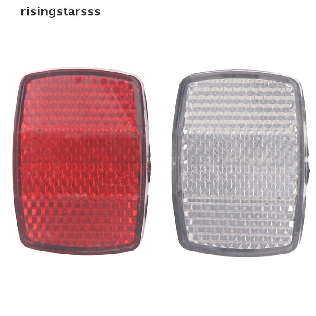 Rsid Span-new Sepeda Reflektor Plastik Reflektor Cahaya Ekor Peringatan Depan Belakang Tail Light Jelly