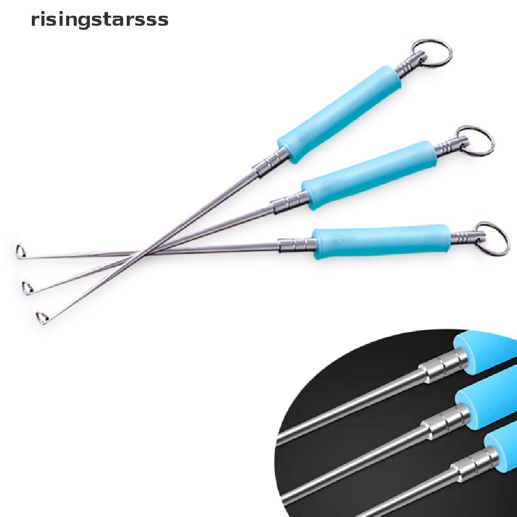 Rsid Span-New New Stainless Fish Hook Remover Extractor Alat Untuk Keamanan Memancing Kail Pancing Extractor Detacher Rapid Decoupling Barang Pancing Jelly