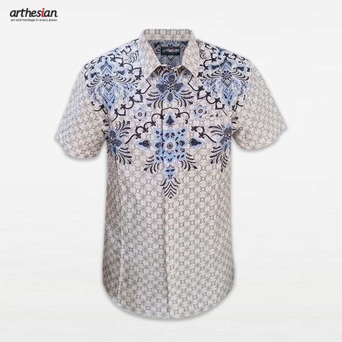 [Arthesian] Kemeja Batik Pria - Sakha Batik Semi Dobby