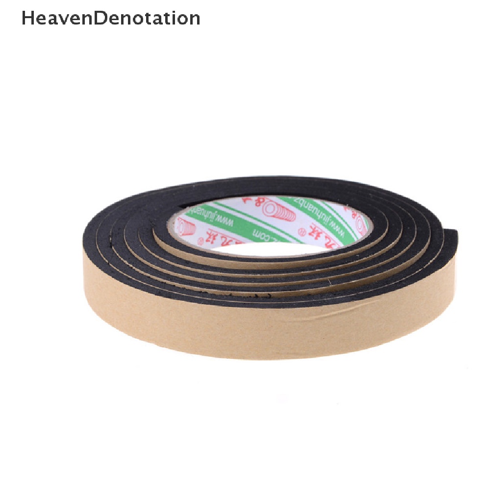 [HeavenDenotation] 2m Hitam Satu Sisi Self Adhesive Foam Tape Sticker Lebar 20mm x Tebal 5mm HDV