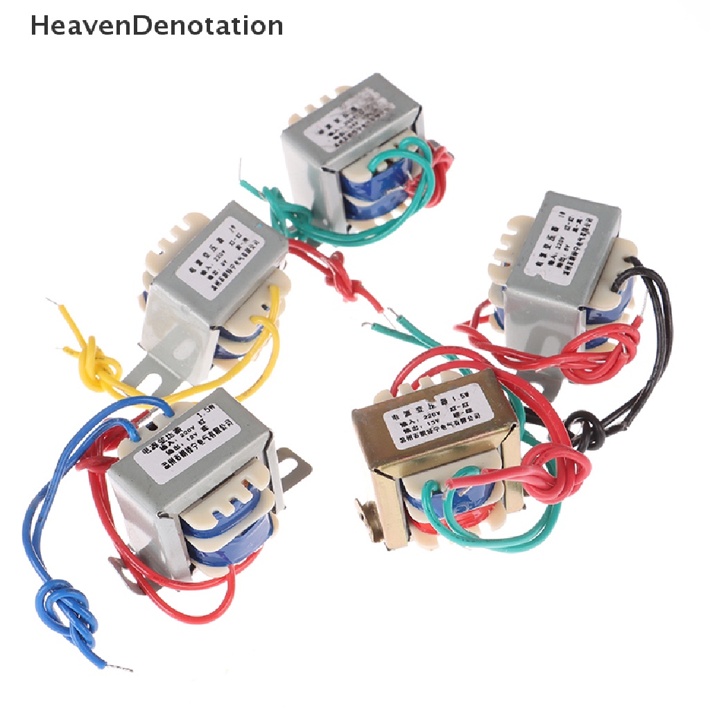 [HeavenDenotation] Ac 6V-24V Tegangan Output 1W EI Copper Core Input 220V Voltage Copper Transformer HDV