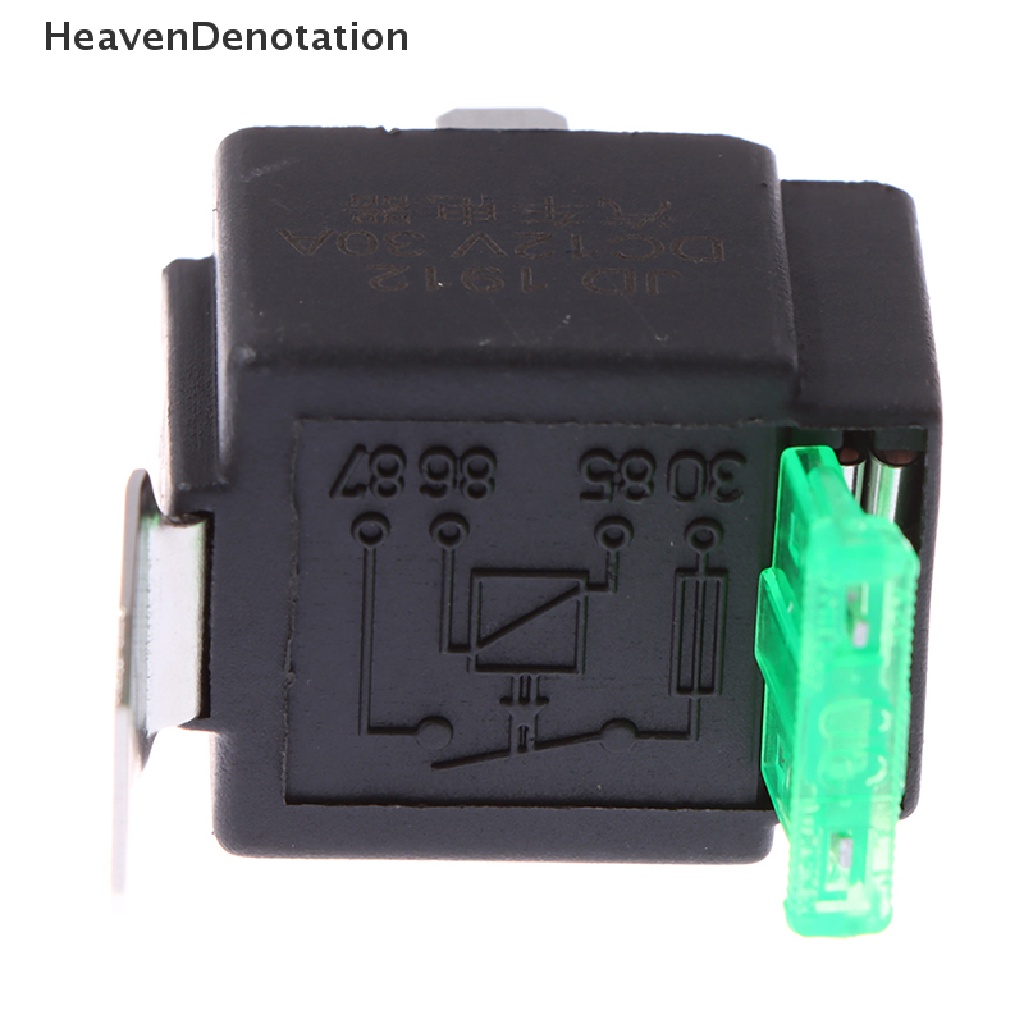 [HeavenDenotation] 12v 30A Mobil Auto Otomotif Heavy Duty Relay 4Pin Fuse Menyatu On/Off SPST HDV