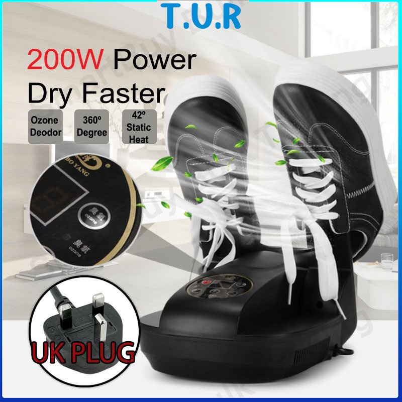 Pengering Sepatu Elektrik Shoe Dryer 200W 220V - QDL-01051 - Black [READY STOCK]