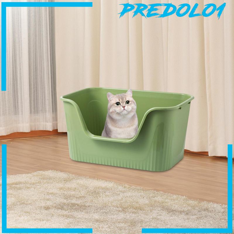 [Predolo1] Kotak Kotoran Kucing Portable Deep Loo Large Space Bedpan Open Top Pet Litter Tray