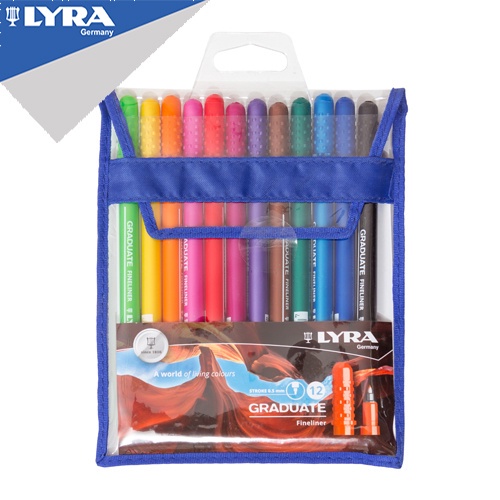 

LYRA Fineliner Drawing Pen 12 Warna Kemasan Pouch