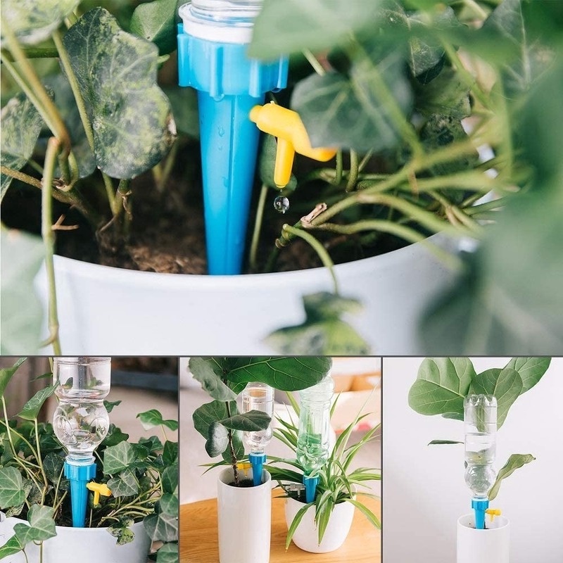 Penyiram Otomatis Tipe Plug-in Kreatif/Alat Self Watering Plastik Mini/Alat Irigasi Tetes Pot Bunga Taman Indoor