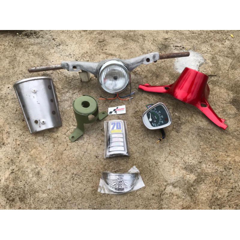 sepaket setang motor Honda C70 full set kepala Honda c70
