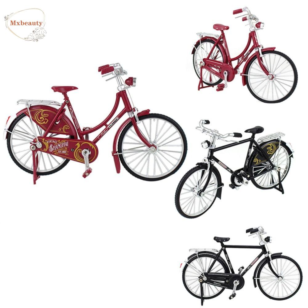 Mxbeauty Model Sepeda Retro Untuk Anak Laki-Laki Sepeda Mini Simulasi Sepeda Sepeda Ornamen Simulasi Koleksi Mainan Miniatur Model Diecast Alloy Mini Alloy Bicycle