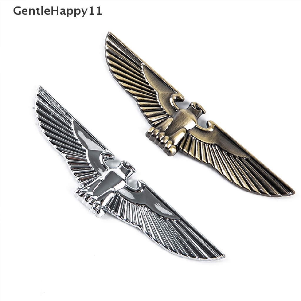 Gentlehappy Universal 3D Stiker Mobil Metal Eagle Badge Dekorasi Cars Body Side Mark id