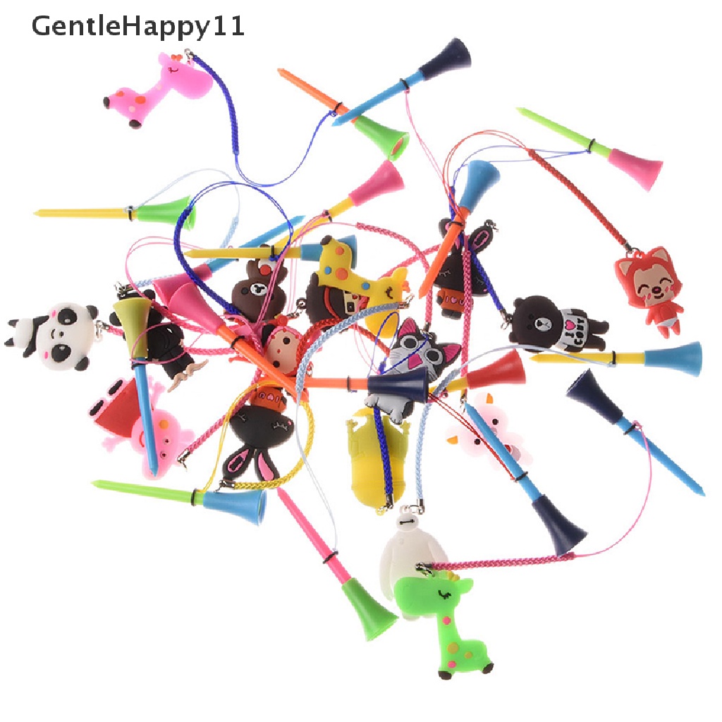 Gentlehappy 1Pc Rubber golf Tees Plastik golf Duduk Mencegah Kerontokan Dudukan Bola Dan Tali Kepang id