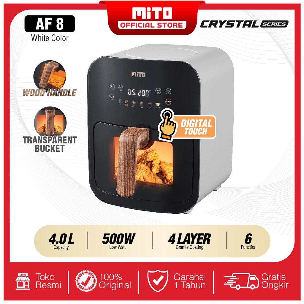 ￼Mito Air Fryer AF8 / af-8 / af8 Crystal Series