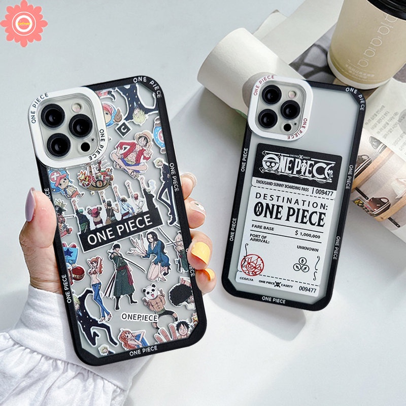 Untuk Infinix Hot11 9 11s 10 12 Play Smart 6 4 5 Plus 12pro Hot 8 11s 10s Nfc 10 Lite 12i 20 20s Note 11 10 12 Pro 12 2023 Anime One Piece Poster Luffy Kartun Transparan Lembut Sarung