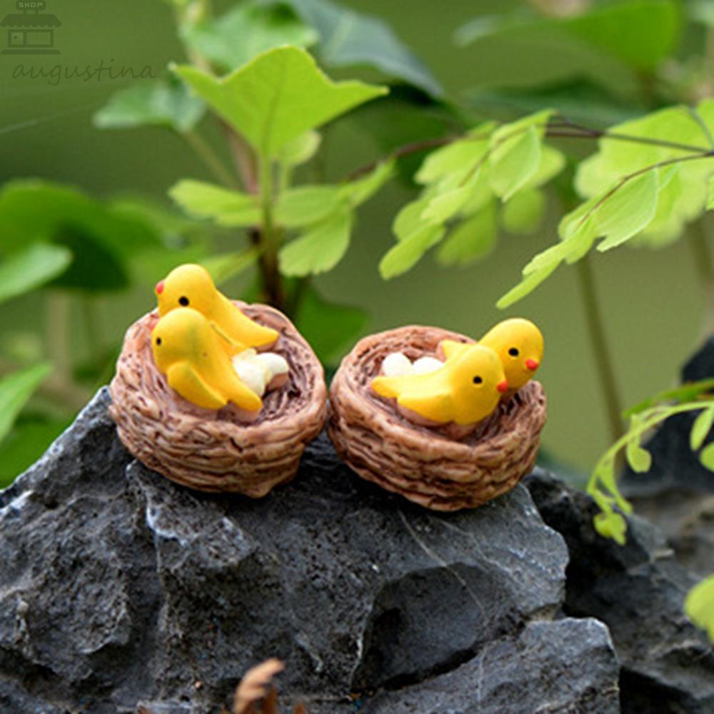 Patung Agustina Hewan Kartun Oriole DIY Dekorasi Rumah Kerajinan Peri Taman